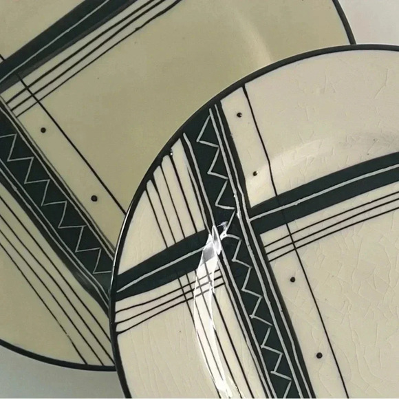 Vintage Handmade Julian Keyser Ceramics Xhosa South Africa Porcelain Plates 2 - Picture 4 of 5